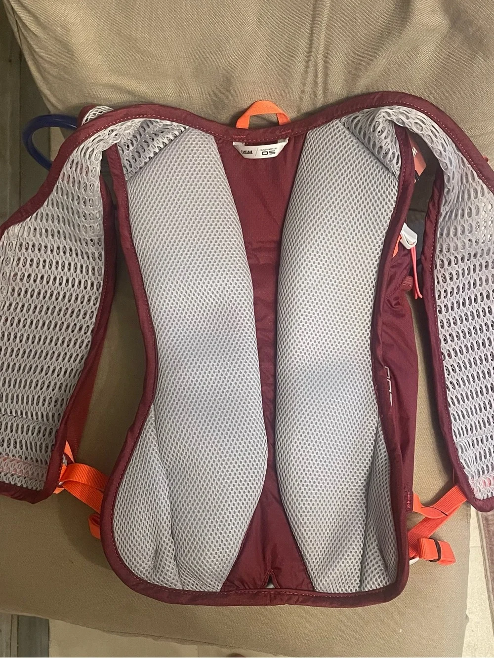 CamelBak Maroon and Orange Hydration Backpack